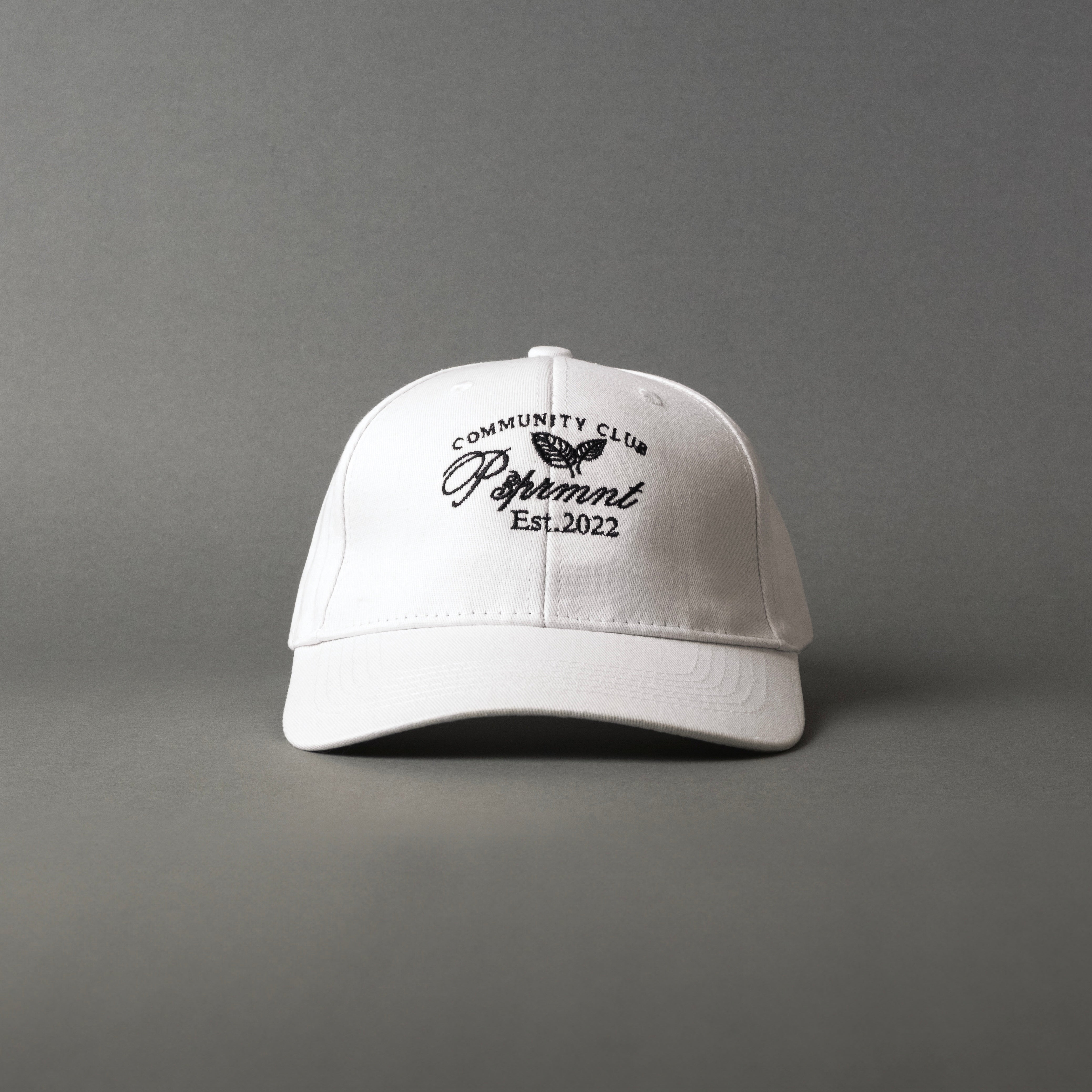 White P3PRMNT Community Club Embroidered Sports Cap