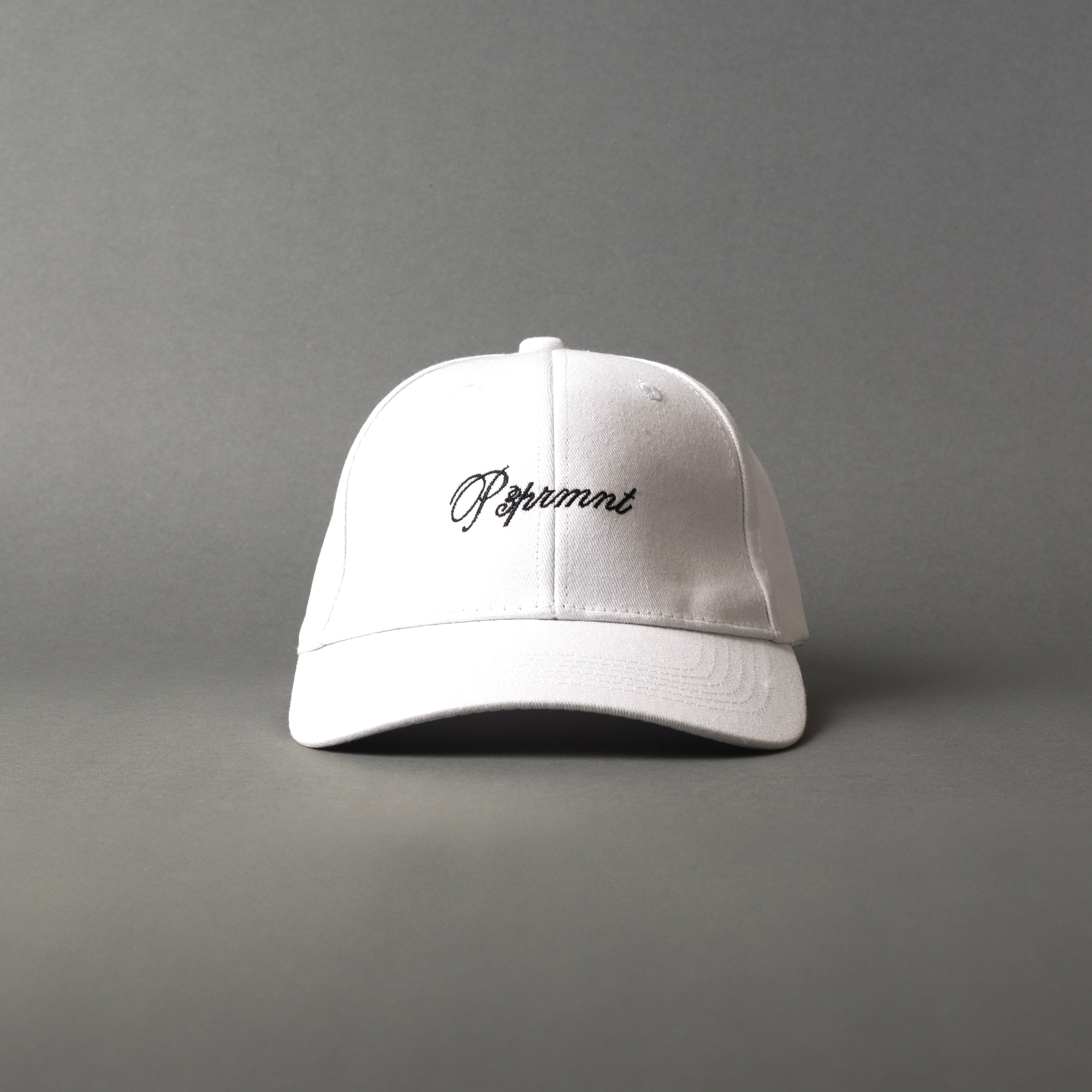 White P3PRMNT Embroidered Sports Cap