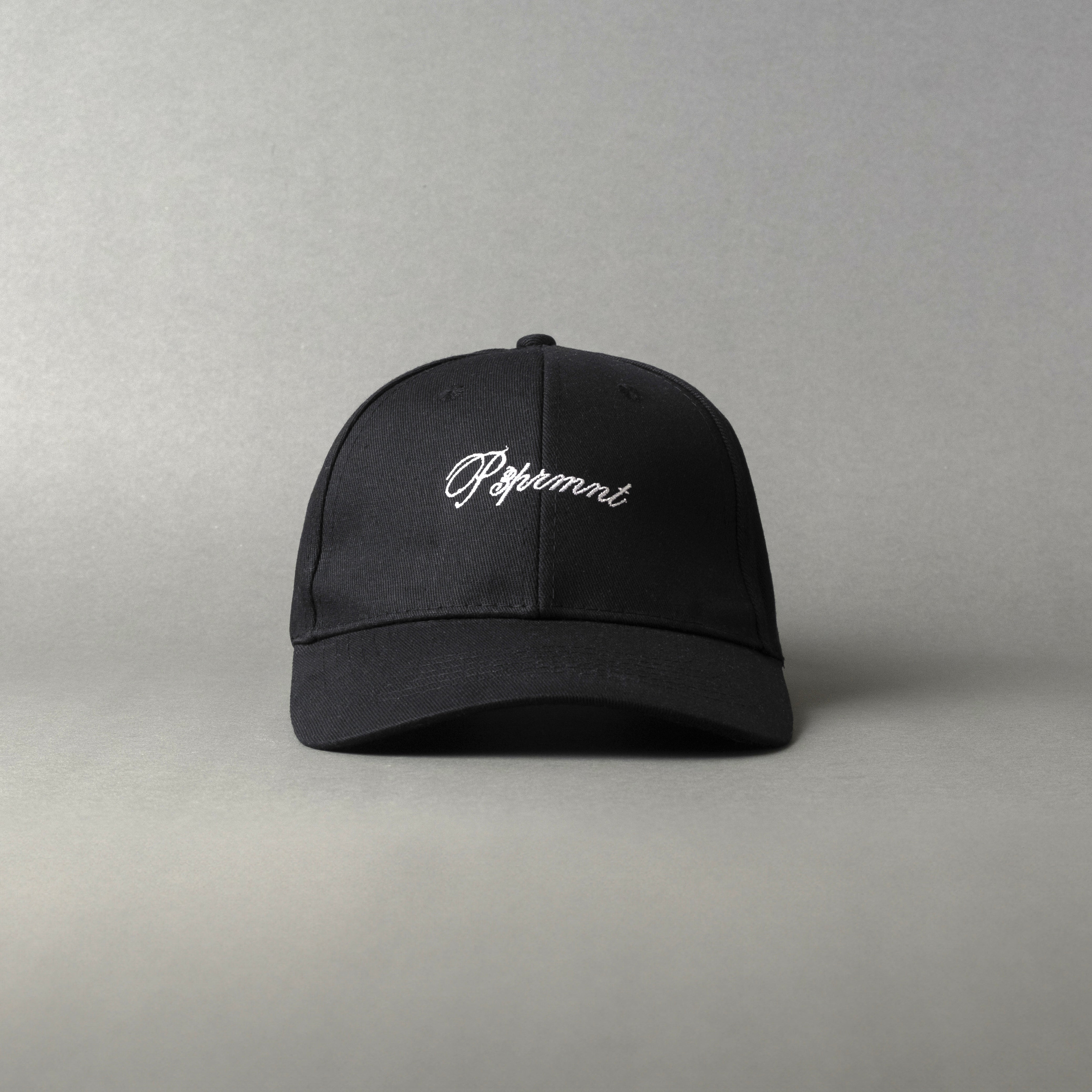 Black P3PRMNT Embroidered Sports Cap